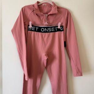 Pink Zip-Up Jumpsuit